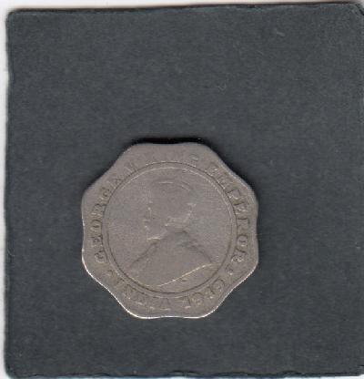 Beschrijving: 4 Annas GEORGE V  